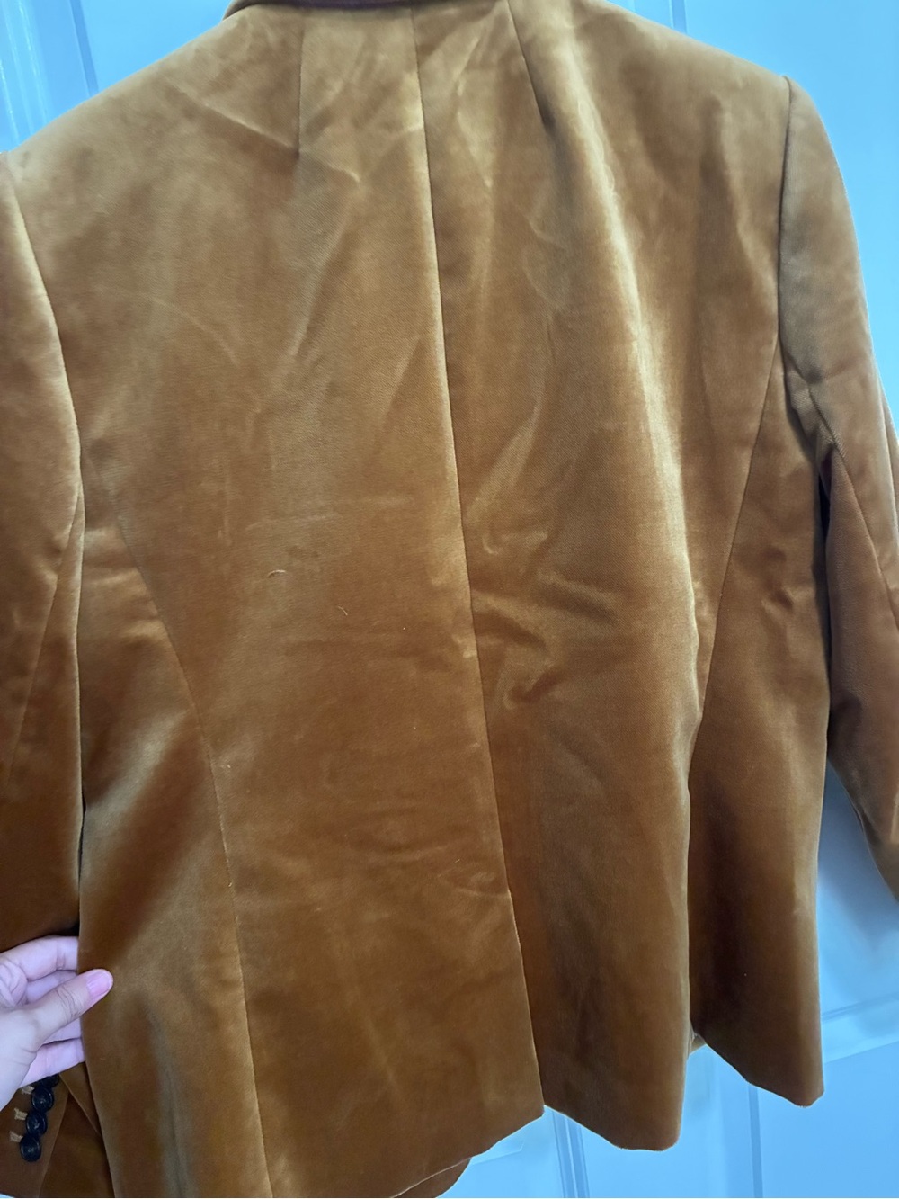 J. Crew Velvet Blazer in Warm Brown - Picture 9 of 9